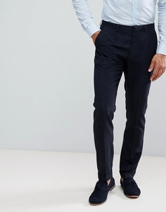 Строгие темно-синие брюки Burton Menswear - Темно-синий