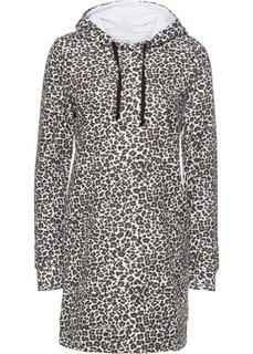 Платье с леопардовым принтом (черный/натуральный с узором) Bonprix