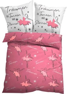 Постельное белье Балерина, линон (розовый) Bonprix
