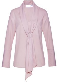 Блузка с бантом (розовый матовый) Bonprix