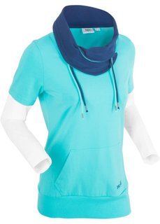 Футболка 2 в 1 (аква) Bonprix