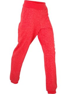 Трикотажные брюки с отворачивающимся поясом (клубничный) Bonprix