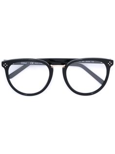 очки в овальной оправе Chloé Eyewear