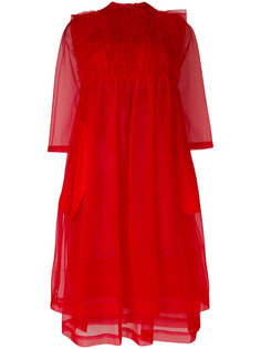 расклешенное платье с кружевной отделкой  Comme Des Garçons Girl