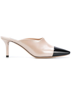 мюли дизайна "колор-блок" Casadei