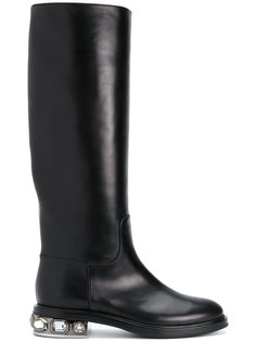 сапоги Daytime с украшением из кристаллов Casadei