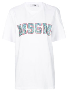 футболка с логотипом  MSGM