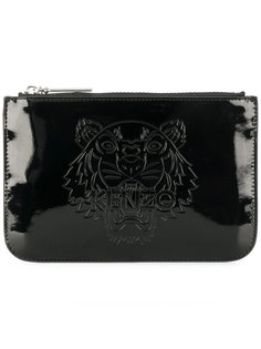 клатч с принтом тигра Kenzo