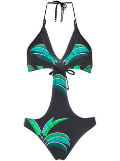 tropical print swimsuit Amir Slama