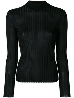 свитер в рубчик с отворотной горловиной Emilio Pucci
