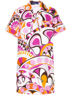 платье со шнуровкой на воротнике Emilio Pucci