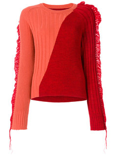 свитер в рубчик с бахромой  Maison Margiela