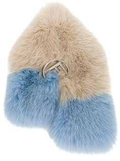 two-tone logo collar Fendi