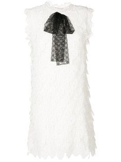многослойное кружевное платье с люверсами Chloé