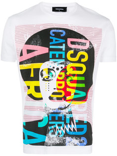 футболка с принтом Dsquared2