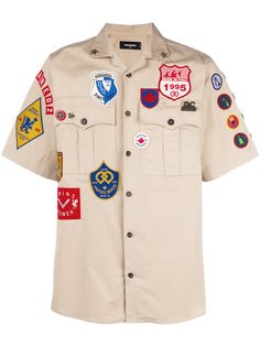 badge embroidered shirt Dsquared2