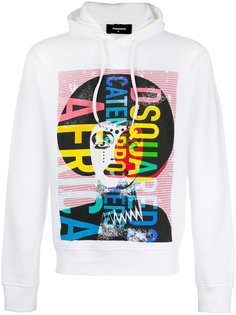 printed hooded sweatshirt Dsquared2
