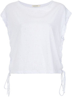 lace up blouse Giuliana Romanno