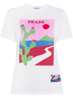 Cactus print T-shirt Prada