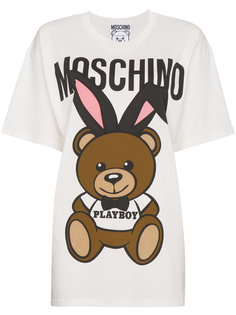 футболка с принтом Playboy Teddy Moschino