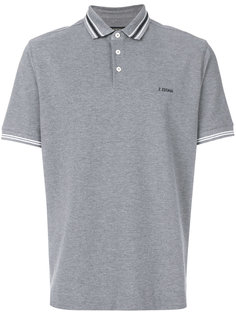 футболка-поло с полосатой окантовкой Z Zegna