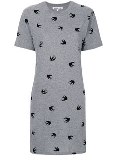платье с принтом ласточек McQ Alexander McQueen