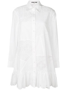 платье-рубашка с вырезными деталями McQ Alexander McQueen