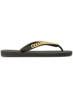 шлепанцы с цепочной отделкой Giuseppe Zanotti Design