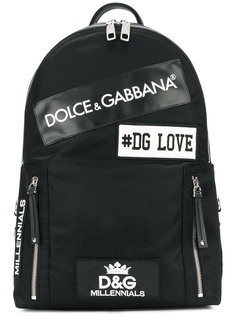рюкзак с заплатками Dolce &amp; Gabbana