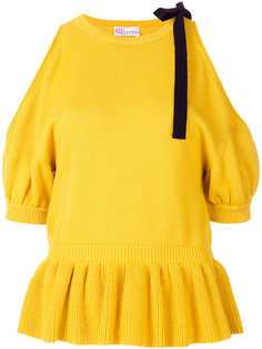 топ с вырезами на плечах Red Valentino