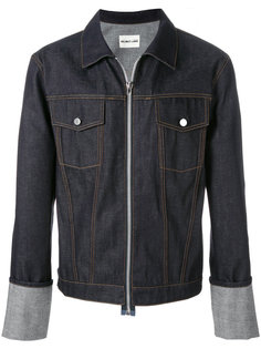 zip up denim jacket Helmut Lang