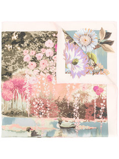 romantic landscape scarf Salvatore Ferragamo