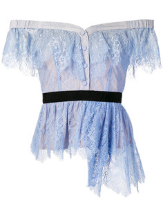 off-the-shoulder lace top Self-Portrait