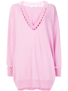 свитер оверсайз с жемчужными деталями Givenchy