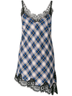 платье в клетку гингем Alberta Ferretti