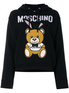 толстовка  с вышивкой Playboy  Moschino