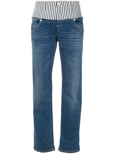 striped detail straight jeans Roberto Cavalli