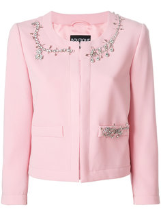 пиджак декорированный кристаллами  Boutique Moschino