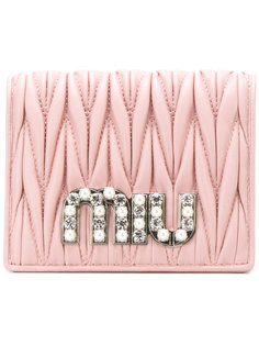 стеганая визитница Miu Miu