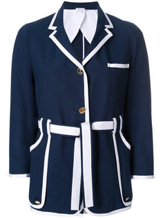 приталенный пиджак с контрастной окантовкой Thom Browne