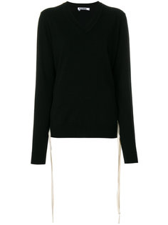 джемпер с V-образным вырезом Jil Sander