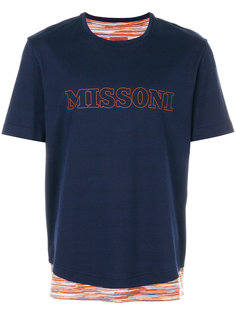 футболка с принтом-логотипом Missoni