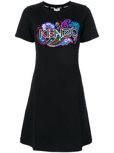 платье-толстовка с вышивкой Kenzo