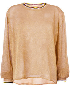 прозрачный топ с блестящим эффектом Forte Forte