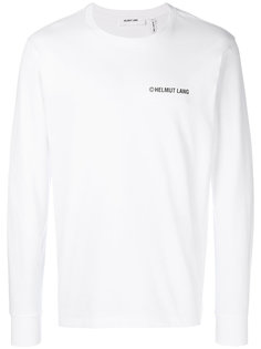 толстовка с принтом логотипа Helmut Lang