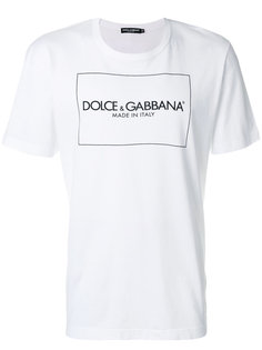 футболка с принтом логотипа Dolce &amp; Gabbana