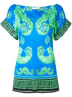 блузка с греческим орнаментом Versace Collection
