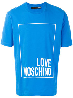 футболка с принтом логотипа Love Moschino