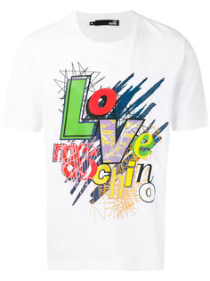 футболка с графически логотипом Love Moschino