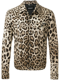 куртка с леопардовым принтом Dolce &amp; Gabbana